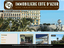 Tablet Screenshot of immobilierecotedazur.com
